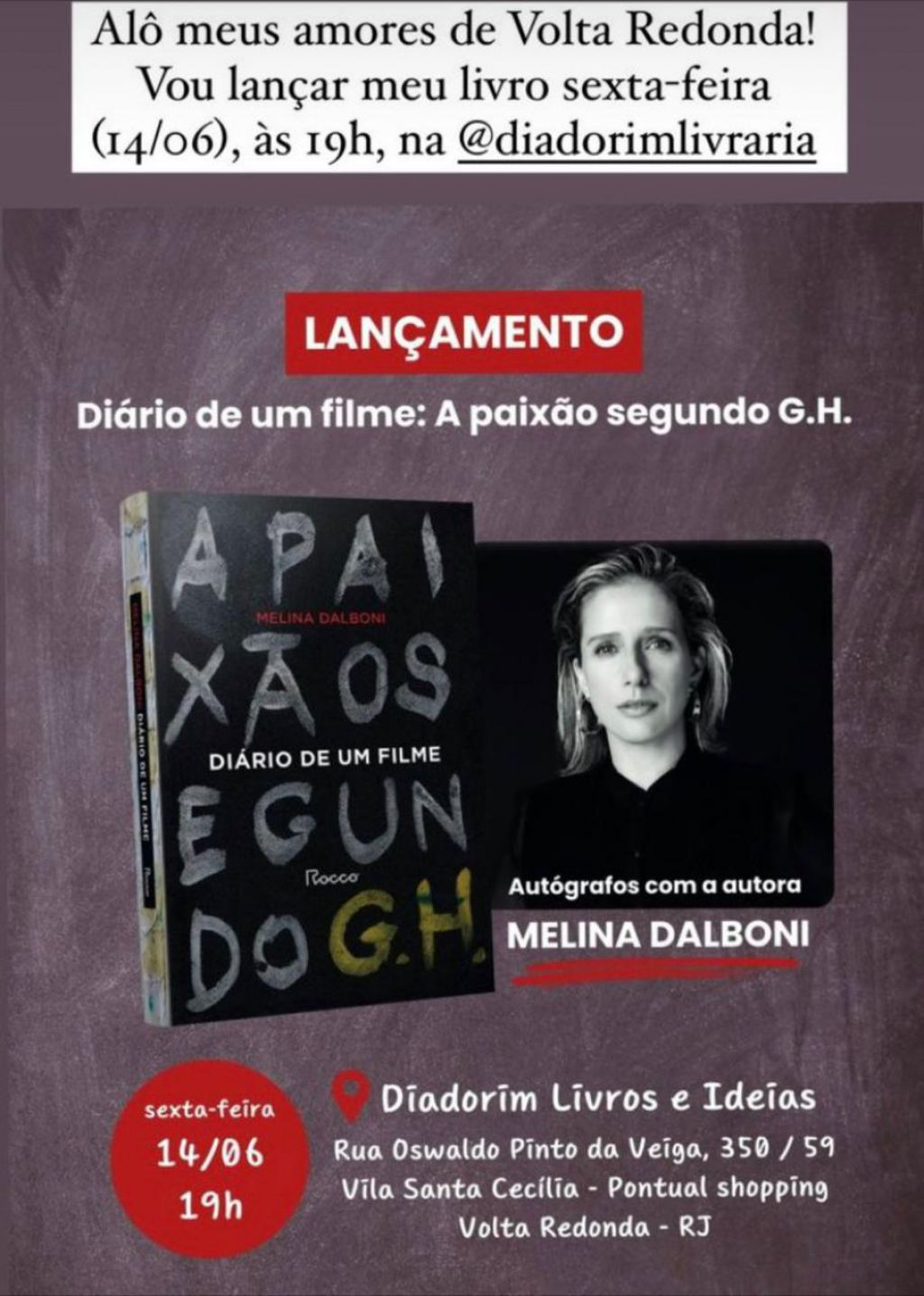 LANÇAMENTO LIVRO